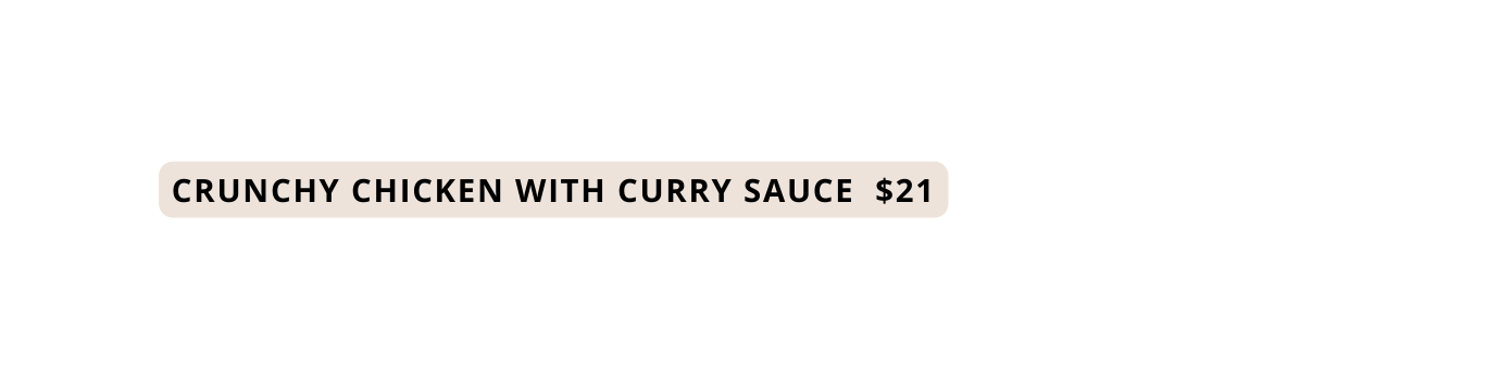 CRUNCHY CHICKEN WITH CURRY SAUCE 21